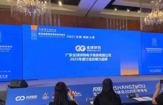 全球拼购荣获“2025年度行业影响力品牌″奖