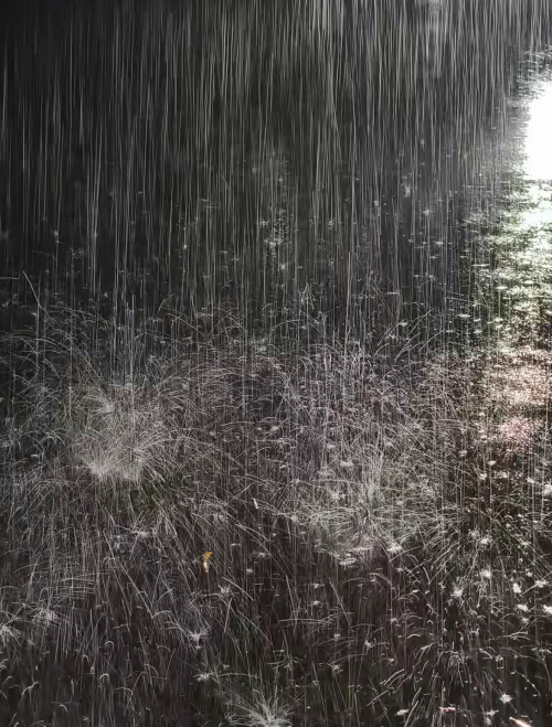 雨是神降临的烟花！一起喝好酒梅见青梅酒