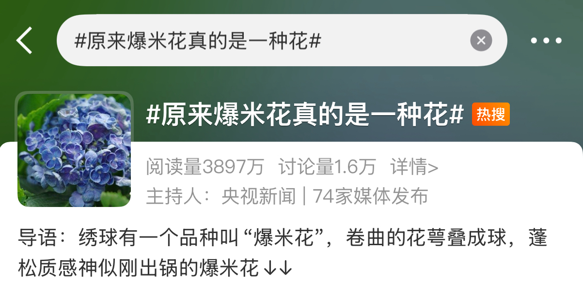 首播即刷屏！汉酱独家冠名《花开中国》开播，在繁花中遇见美好生活