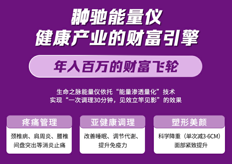 大健康轻创业优选什么品牌！翀驰康业能量仪，1 人运营 + 多场景盈利，低投入高灵活